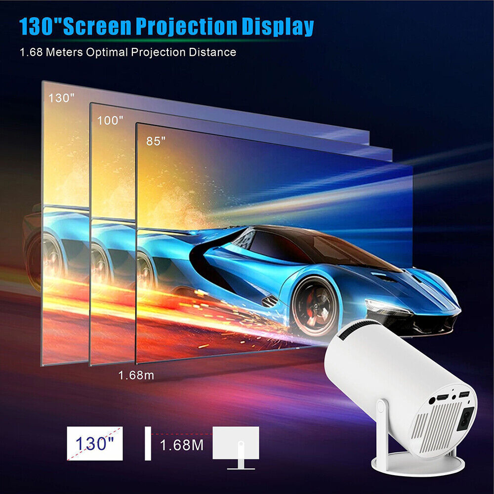 5G WiFi 4K Smart LED Projector – Bluetooth, Android, HDMI | Home & Office Theater
