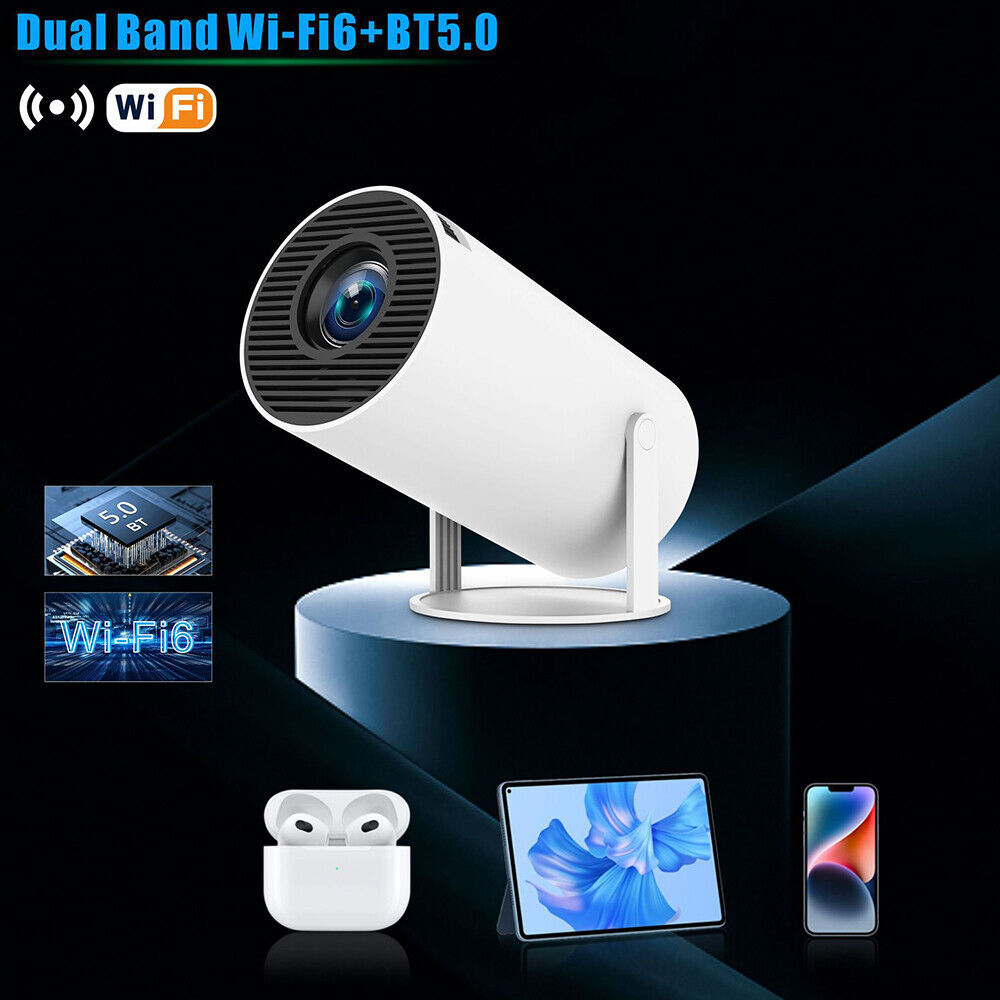5G WiFi 4K Smart LED Projector – Bluetooth, Android, HDMI | Home & Office Theater