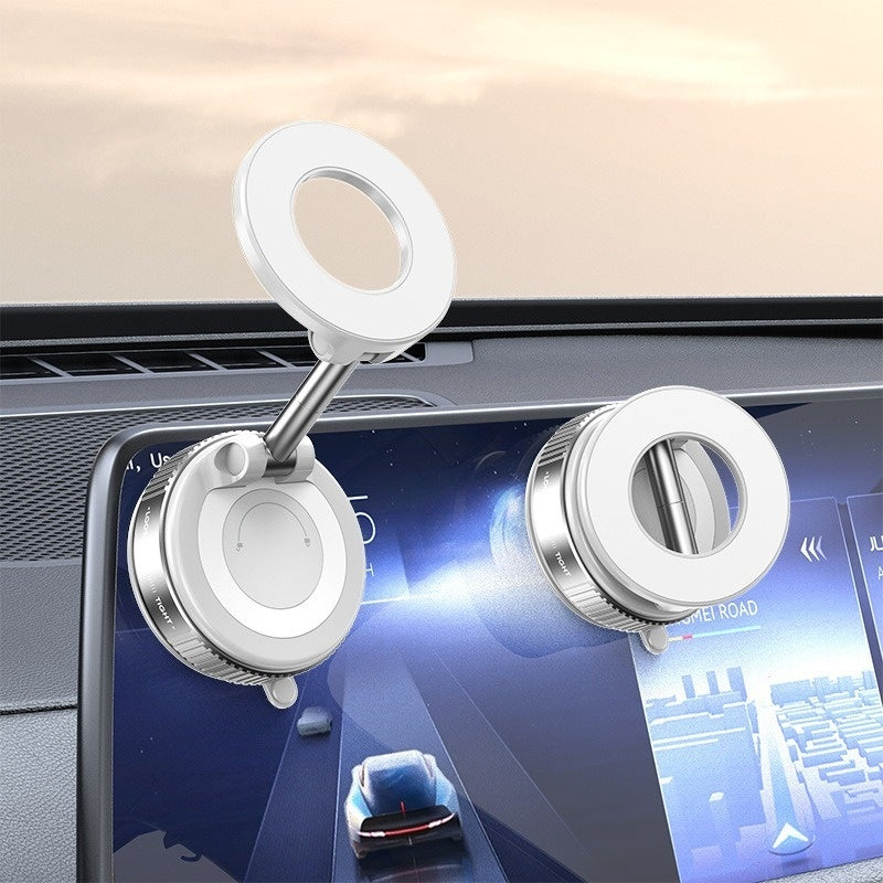 Magnetic Foldable Car Phone Holder – Suction & Nonslip