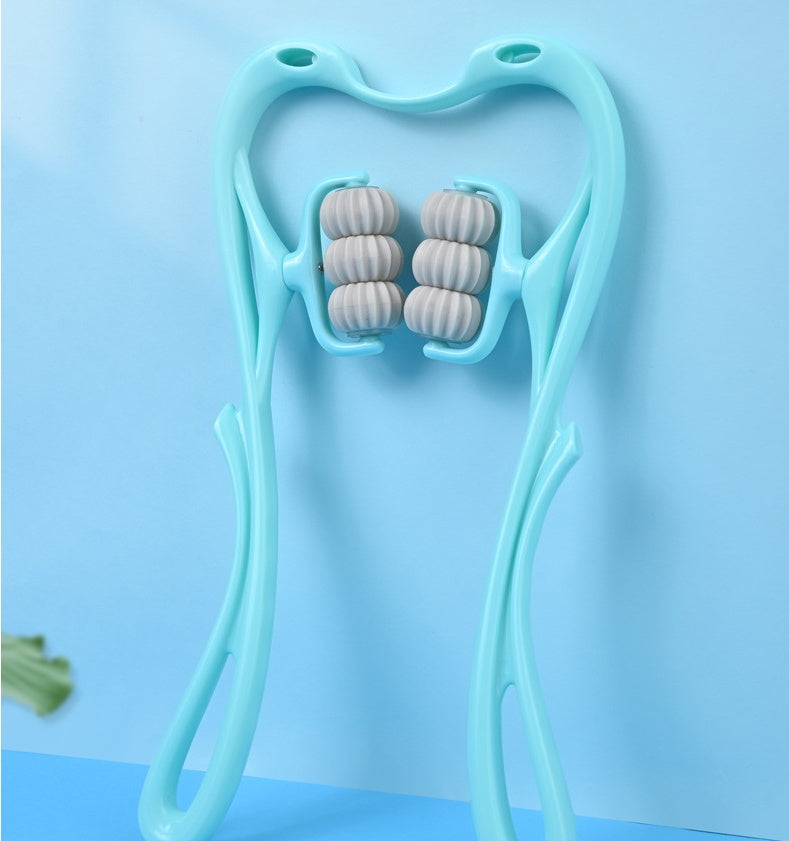 6-Wheel Neck & Body Massage Roller – Instant Pain Relief Tool